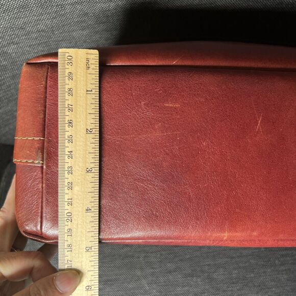 Coach Leatherware est 1941 Signature Canvas and Leather Shoulder Handbag EUC - Picture 10 of 15